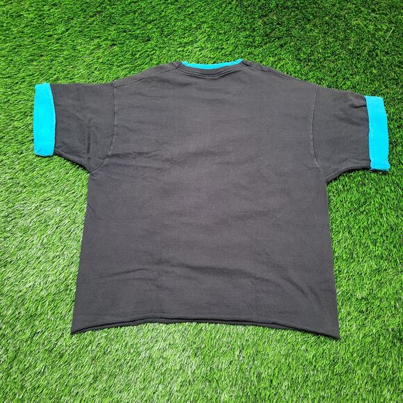 VTG 90s Native American Vaporwave T-Shirt Mens L Single Stitch Cropped Raw Hem - Picture 5 of 10